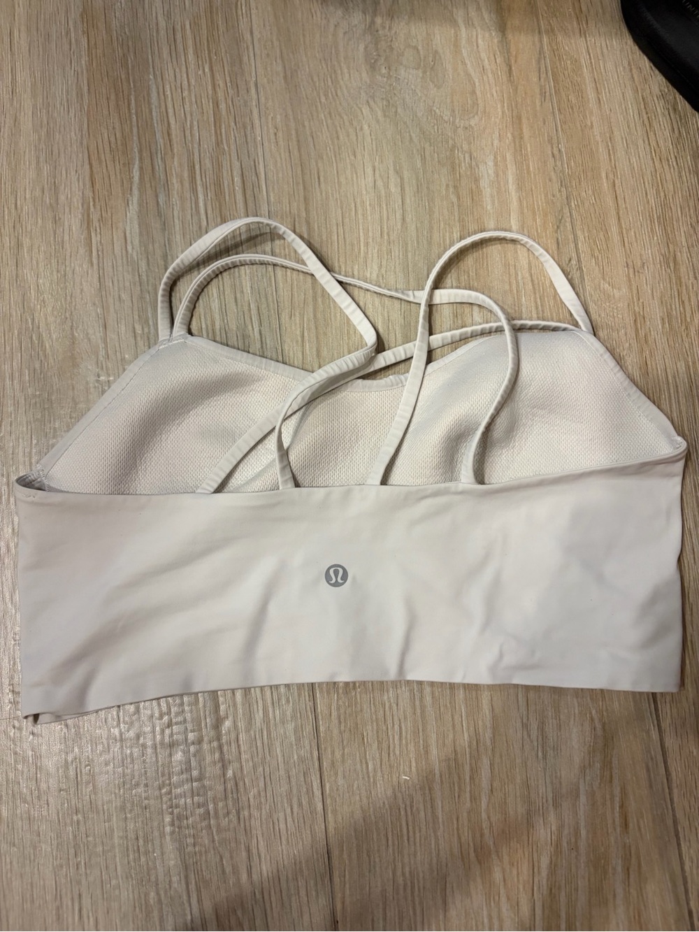 lululemon athletica white Strappy Sports Bra